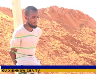 Maxkamada ciidamada qalabka sida ee Soomaliya oo xukun dil ah ku fulisay cabdulahi cali oo ka tirsanaa alshabaab