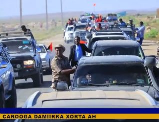 Musharraxa Madaxweyne Cabdiraxmaan Cirro iyo Guddoomiye Xirsi ayaa gaadhay magaalada Ceelafweyn