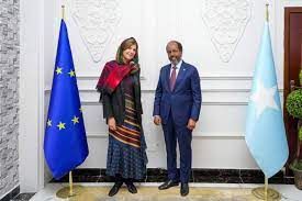 Somalia President Receives New EU Ambassador in Dhusamareeb