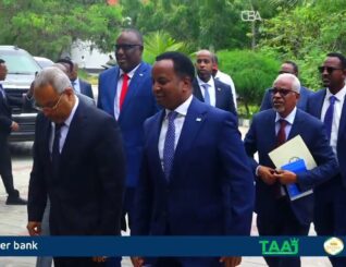 Dowladaha Soomaaliya iyo Jabuuti oo heshiis wadatashi ku kala saxiixday Muqdisho.