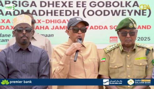 Madaxweynaha Jamhuuriyadda Somaliland oo dhagax dhigay Dhismaha cusub ee Jeelka-weyn ee Oodweyne.