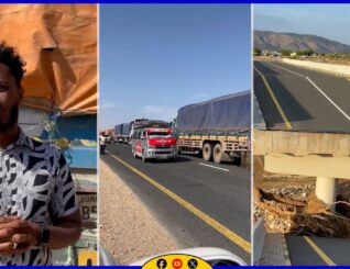 Biriishkii Lafaruug ee waxyeeladu soogaadhay oo hadda gaadiidkii ugu horeeyey loo baneeyey dhinaca dooxa si loo furo jidka xaniban.