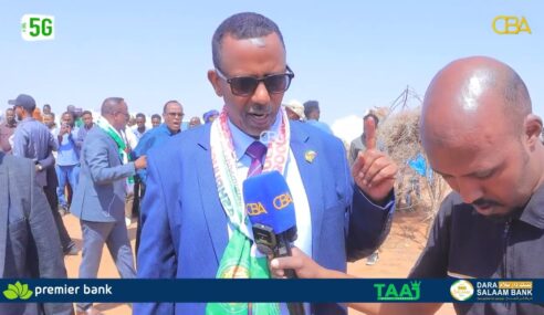 “Dadkii deegaanka ayaa si wacan usoo dhoweeyay”Wasiir Cumar Shucayb