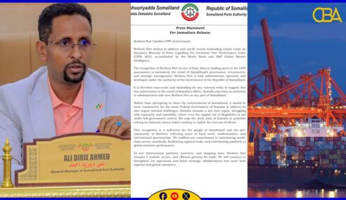 Somaliland ayaa ka jawaabtay sheegashada Soomaaliya ee ku saabsan guusha Dekedda Berbera.