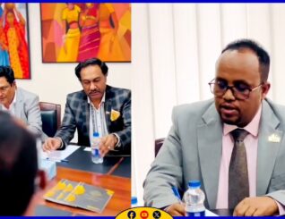 Wasiirka Ganacsiga JSL ayaa la kulmay ganacsato waaweyn magaalada Addis Ababa