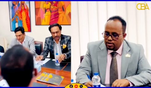 Wasiirka Ganacsiga JSL ayaa la kulmay ganacsato waaweyn magaalada Addis Ababa