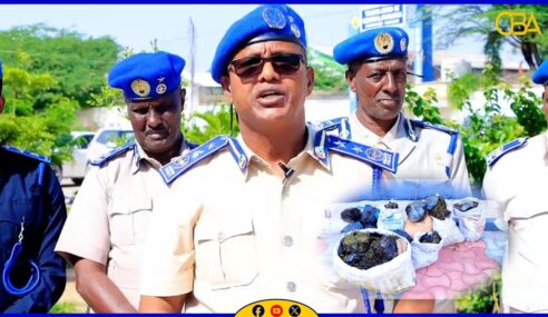 “Xashiishad laga soo saaray jiingad dab ka kacay degmada Ibraahin Koodbuur. ” Afhayeenka Ciidanka Booliska.