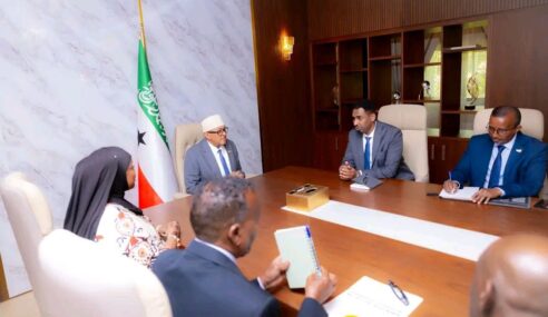 The President of the Republic of Somaliland Holds Meeting with the Lord Mayor of Sheffield, UK