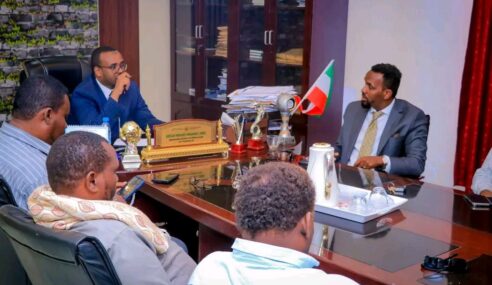 The Ministry of Youth and Sports of the Republic of Somaliland Holds a Meeting with Stakeholders of the Xawaadle Stadium Construction