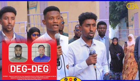 “Dadka Soomaaliya waxay xaq u leeyihiin inay caddaalad helaan, warbaahintana ay isticmaalaan” Suxufiyiinta Muqdisho oo si adag u cambaareyey xadhiga maamulka Himilo TV