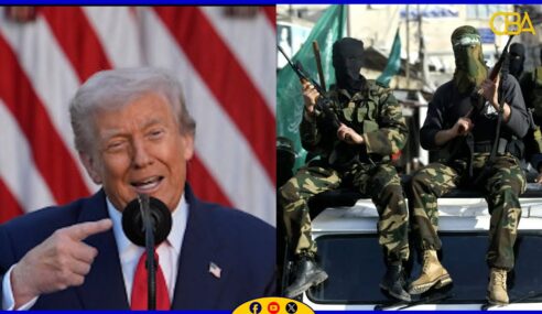 Donald Trump ayaa ku hanjabay inuu hubka ka dhigi doono Xamaas “si xoog ah.