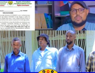 Komishanka Qaran ee Xuquuqda Aadamaha Somaliland ayaa cambaareeyay Dawlada Hoose ee Hargeysa .