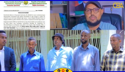 Komishanka Qaran ee Xuquuqda Aadamaha Somaliland ayaa cambaareeyay Dawlada Hoose ee Hargeysa .