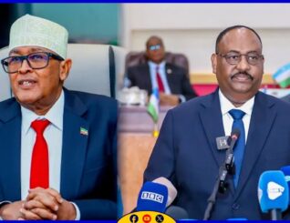 Madaxwayne Deni oo Madaxwaynaha JSL Dr. Cabdiraxmaan Cirro ku bogaadiyey Nabadaynta Magaalada Ceerigaabo ee Gobalka Sanaag.