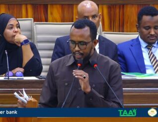 Wasiirka Maaliyada xukuumadda Somaaliya oo maanta hortay Xildhibaanada Baarlamanka Soomaaliya.