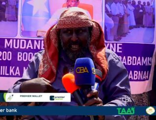 Qaar kamid ah shacabkii laga barakiciyay xaafadda Dabdamiska ee Muqdisho oo maanta dhigay banaanbax