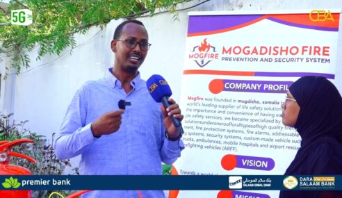 Shirkadda Mogadisho fire oo bandhigtay qalabka looga hortago inuu dabka aad isii faafo