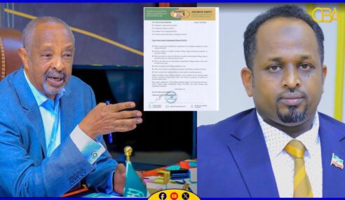 Wasiir hore Cabdinaasir Buuni oo Kulmiye laga caydhiyey iyadoo sidan oo kale horena looga saaray Xisbigii hore UCID