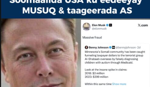 Ninka ugu taajirsan dunida ayaa Soomaalida gobolka Minnesota ku shaanbadeeyay Musuqmaasuq baaxad leh: