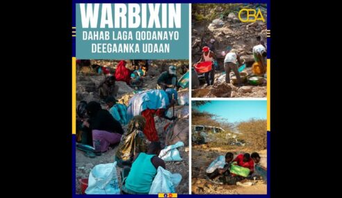 Warbixin:- Dahab laga helay deegaanka Uudan ee waqooyiga Arabsiyo.