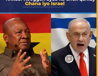 Ghana iyo Israel oo Isu-Musaafuriyey Muwaadiniin Kadib Khilaaf Diblomaasiyadeed