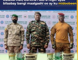 Dalalka Mali, Burkina Faso & Niger ayaa bilaabay bangi maalgashi oo ay ku midoobeen.