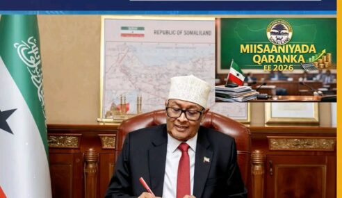 Madaxwayne Cirro ayaa Dhaqan galiyey Miisaaniyada Qaranka ee 2026-ka