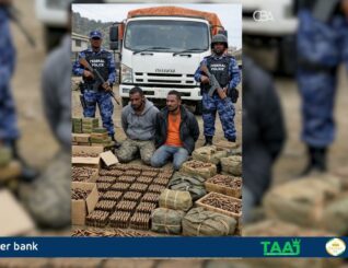 Ciidanka Booliska Itoobiya ayaa qabtay 57kun oo rasaas iyo raggii waday