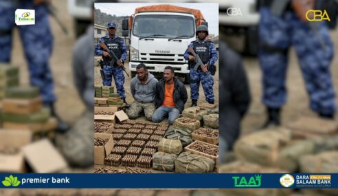 Ciidanka Booliska Itoobiya ayaa qabtay 57kun oo rasaas iyo raggii waday