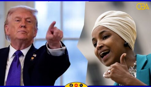 “Hala xidho Ilhaan Cumar, ama dib haloogu celiyo Soomaaliya” Madaxweyne Trump