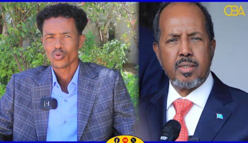Xasan Sheekh Maxamuud  Soomaali waxa uu ka hayaa xaafadiisa oo kaliya laakiin Somaliland” Siyaasi  Maxamed Cagaane