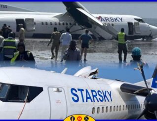 Diyaarad u socotay Puntland ayaa ku dhacday Muqdisho