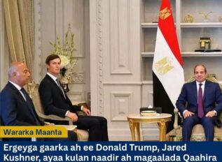 Kushner oo Hamas la galay wada-hadallo xasaasi ah si loo soo nooleeyo qorshaha nabadda Gaza