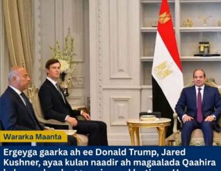 Kushner oo Hamas la galay wada-hadallo xasaasi ah si loo soo nooleeyo qorshaha nabadda Gaza