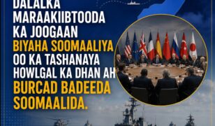 Burcad-badeedda Soomaaliya oo Sii Kordhaysa: Dalalka Maraakiibta Dagaalka Haysta oo Ka Shiraya Halista
