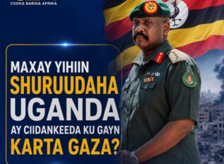 Taliyaha Uganda oo Shaaciyay Laba Shuruud oo Maraykanka looga Baahan Yahay Kahor inta Ciidamadooda Gaza Loo Dirin