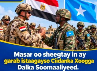 Masar oo Diiradda Saaraysa Xoojinta Ciidamada Militariga Soomaaliya