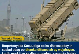Sucuudiga oo Masar Gurmad Difaac ka Dalbaday Kadib Yaraanshaha Hubka Ka-hortagga Gantaallada