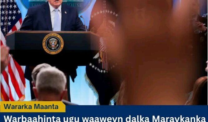 Warbaahinta waaweyn ee Maraykanka oo hakisay muuqaalada wadaagga ah ee munaasabadaha Trump