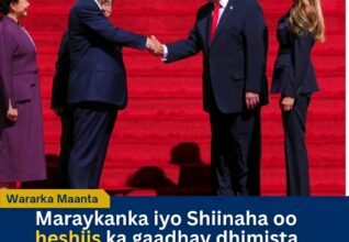 Maraykanka iyo Shiinaha oo ku heshiiyey dhimista canshuuraha badeecadaha ganacsiga